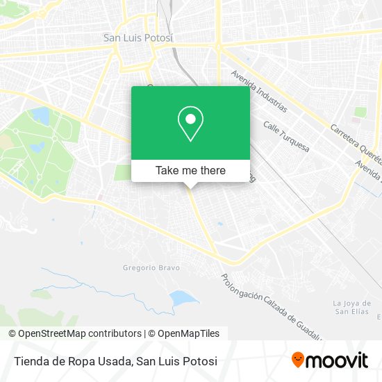 Tienda de Ropa Usada map
