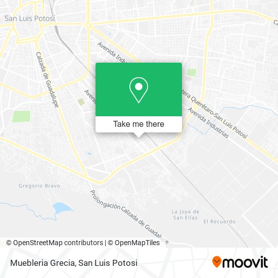 Muebleria Grecia map