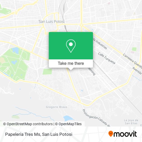Papeleria Tres Ms map