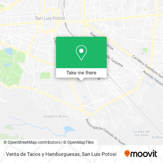 Mapa de Venta de Tacos y Hamburguesas