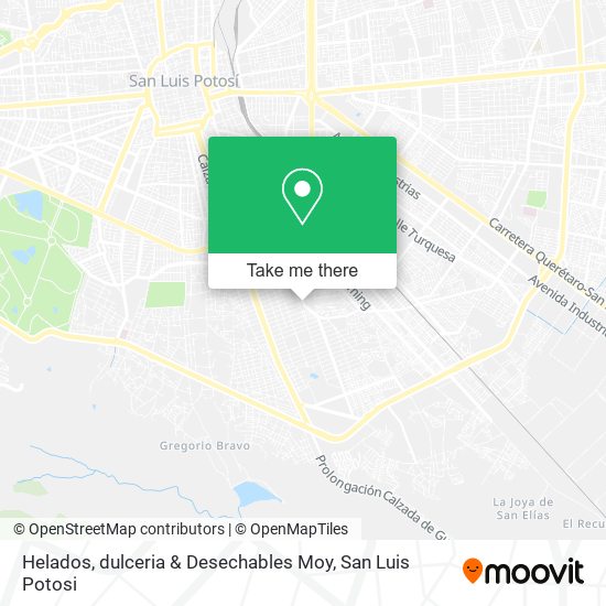 Mapa de Helados, dulceria & Desechables Moy
