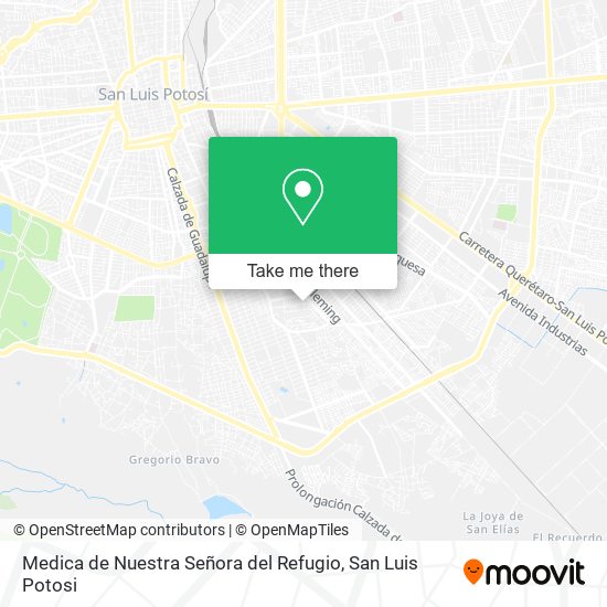 Medica de Nuestra Señora del Refugio map