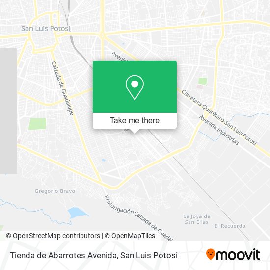 Mapa de Tienda de Abarrotes Avenida