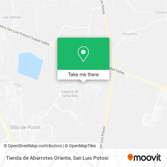 Tienda de Abarrotes Oriente map