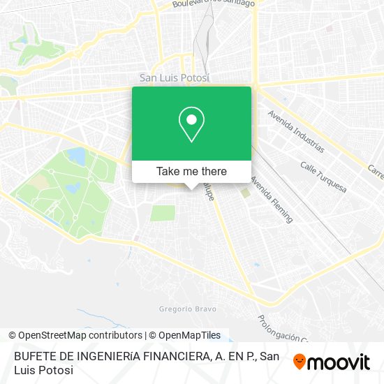 Mapa de BUFETE DE INGENIERíA FINANCIERA, A. EN P.