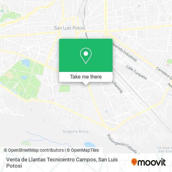 Venta de Llantas Tecnicentro Campos map