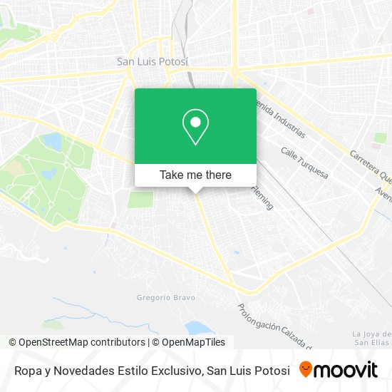 Mapa de Ropa y Novedades Estilo Exclusivo