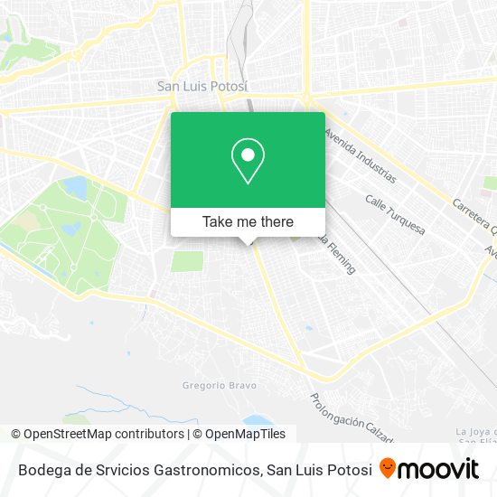 Bodega de Srvicios Gastronomicos map