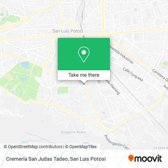 Cremería San Judas Tadeo map
