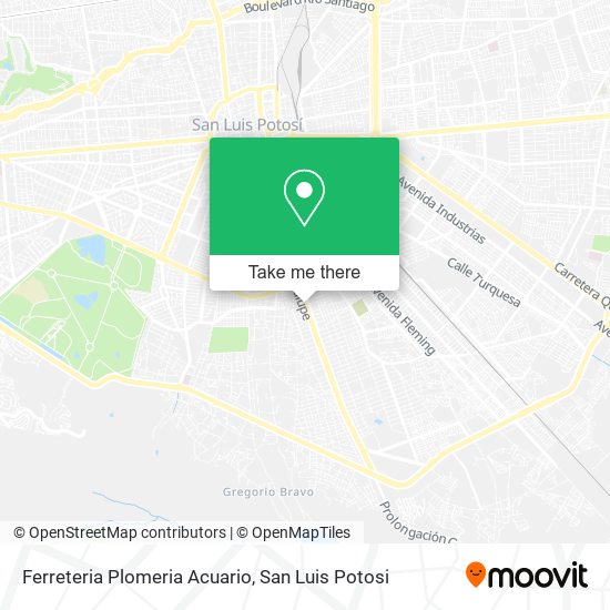 Mapa de Ferreteria Plomeria Acuario