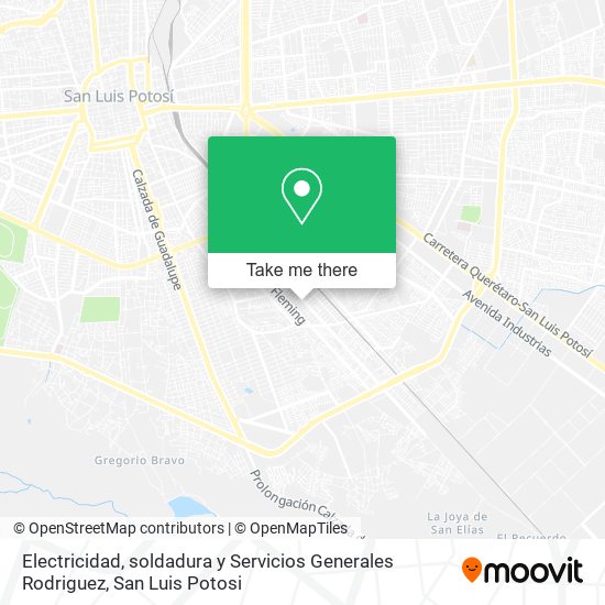 Mapa de Electricidad, soldadura y Servicios Generales Rodriguez