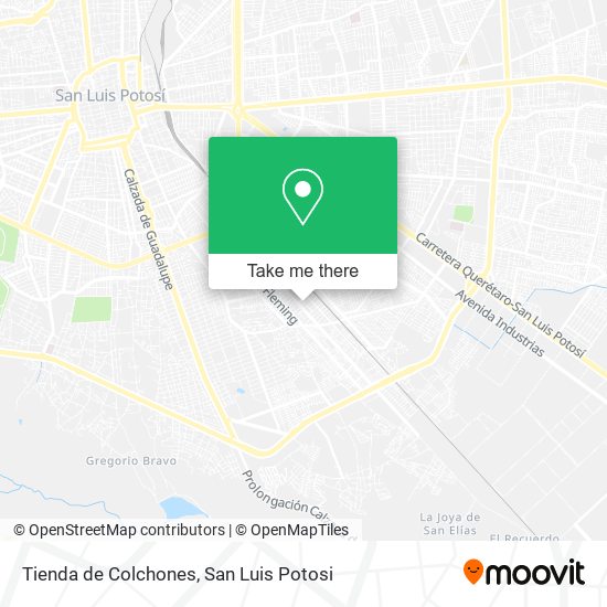 Mapa de Tienda de Colchones
