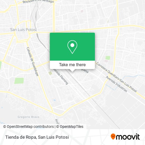 Tienda de Ropa map