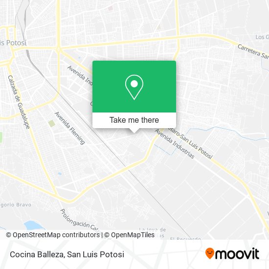 Mapa de Cocina Balleza