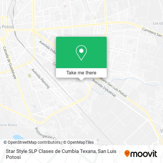 Star Style SLP Clases de Cumbia Texana map