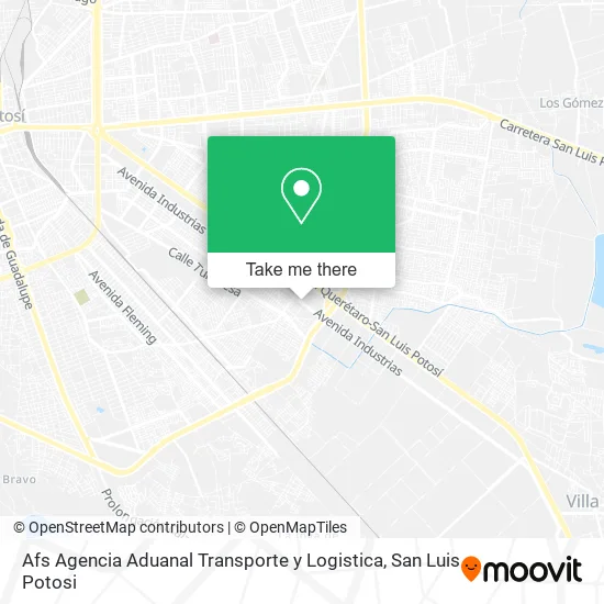 Mapa de Afs Agencia Aduanal Transporte y Logistica