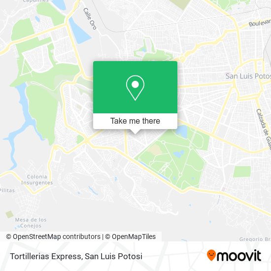 Tortillerias Express map