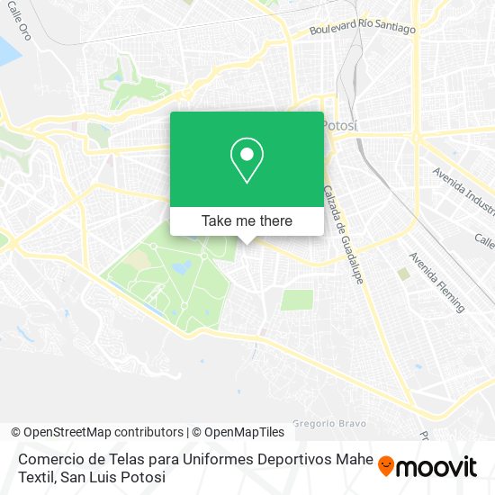 Comercio de Telas para Uniformes Deportivos Mahe Textil map