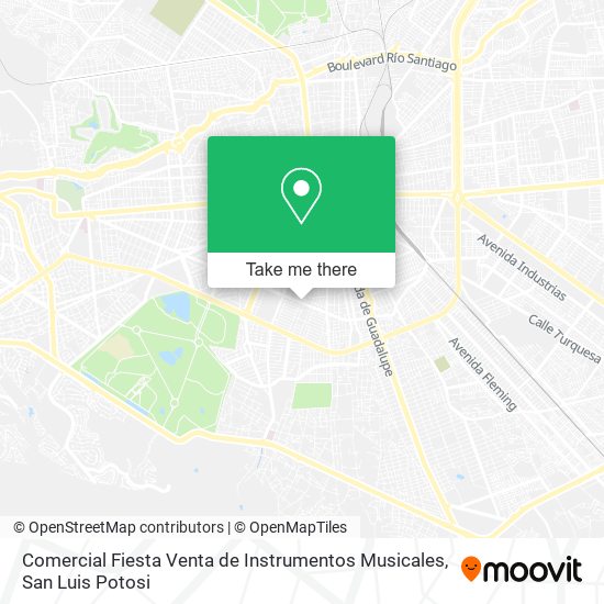 Comercial Fiesta Venta de Instrumentos Musicales map