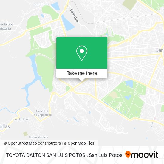 Mapa de TOYOTA DALTON SAN LUIS POTOSI