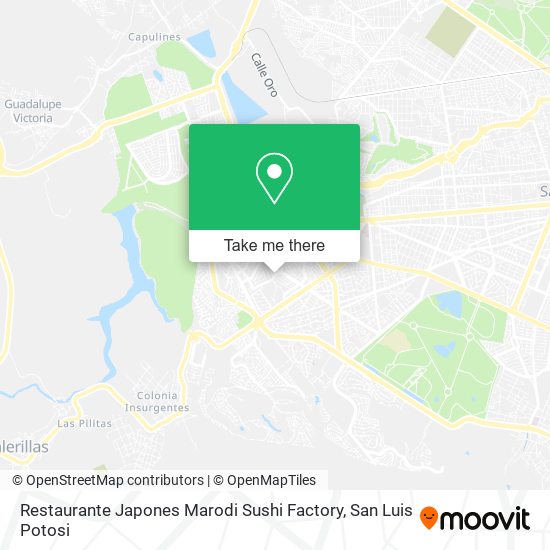 Restaurante Japones Marodi Sushi Factory map