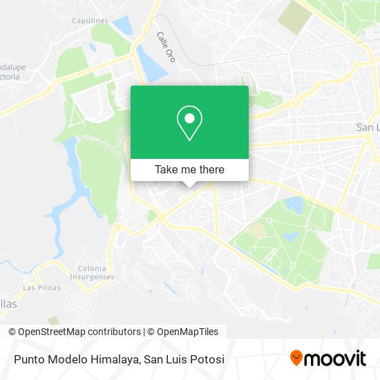Punto Modelo Himalaya map