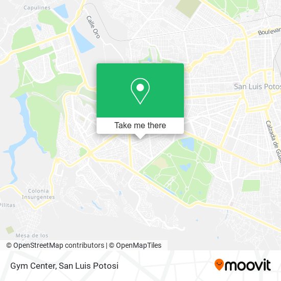Mapa de Gym Center