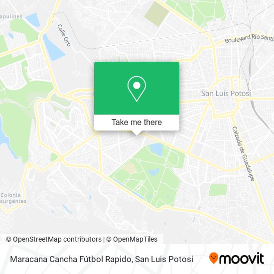 Maracana Cancha Fútbol Rapido map