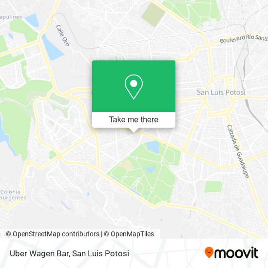 Uber Wagen Bar map