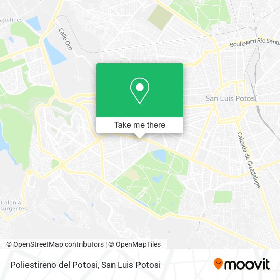 Poliestireno del Potosi map