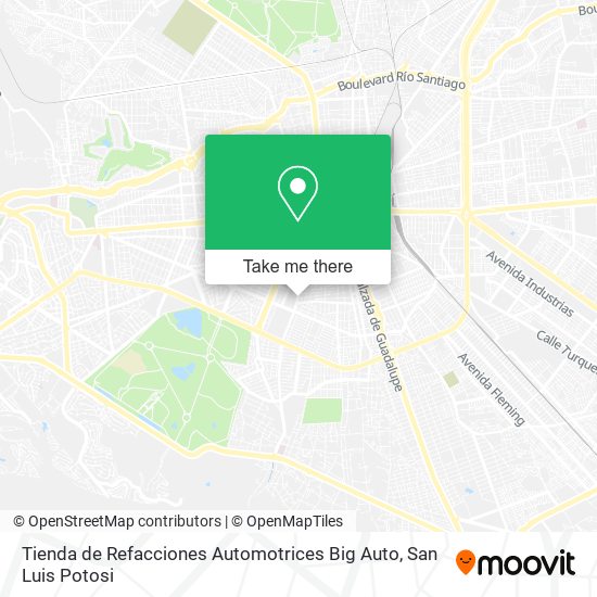Tienda de Refacciones Automotrices Big Auto map
