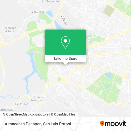 Almacenes Pesapan map