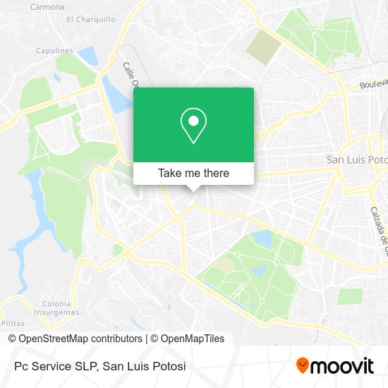 Mapa de Pc Service SLP
