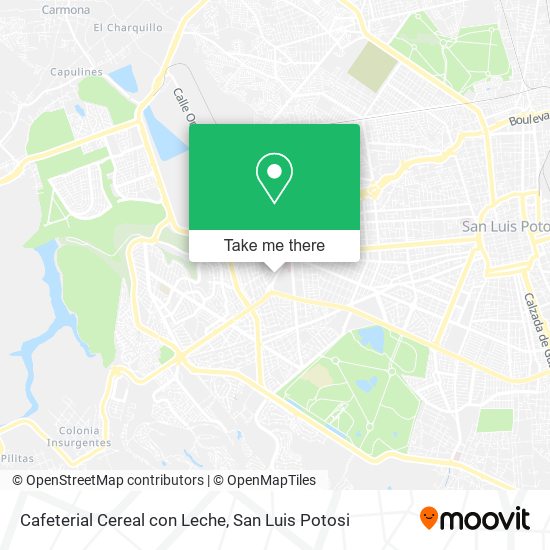 Cafeterial Cereal con Leche map