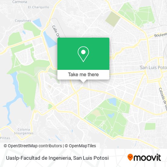 Uaslp-Facultad de Ingenieria map