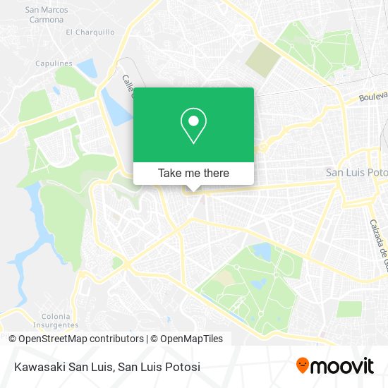 Kawasaki San Luis map