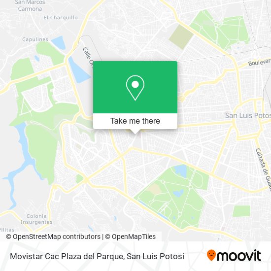 Mapa de Movistar Cac Plaza del Parque