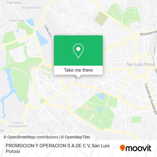PROMOCION Y OPERACION S A DE C V map