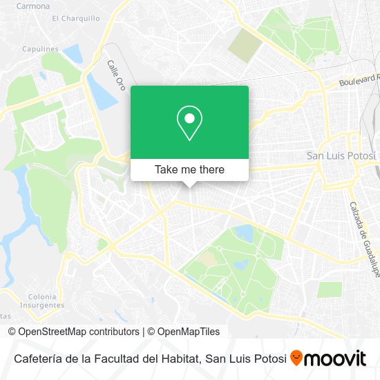 Cafetería de la Facultad del Habitat map