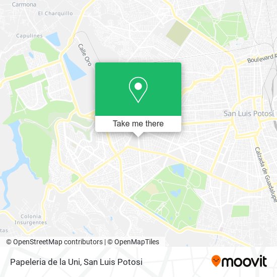 Papeleria de la Uni map