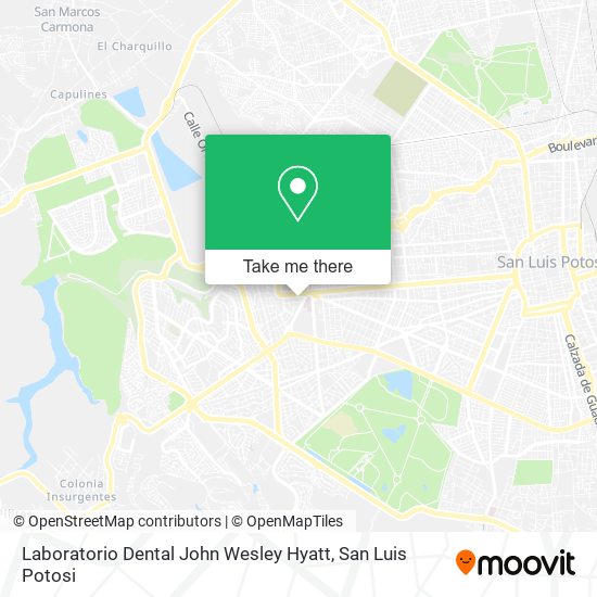 Mapa de Laboratorio Dental John Wesley Hyatt