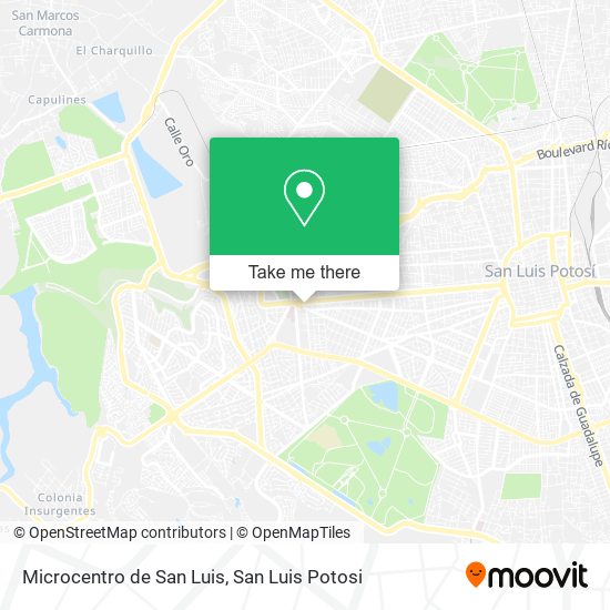 Microcentro de San Luis map