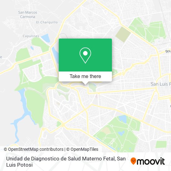 Mapa de Unidad de Diagnostico de Salud Materno Fetal