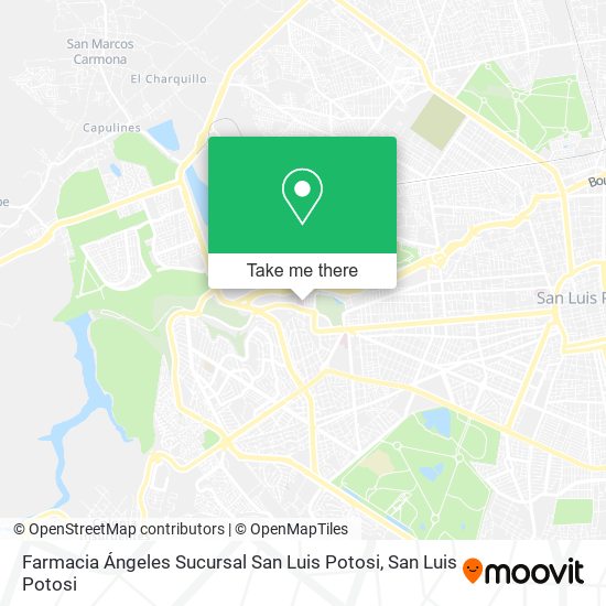Farmacia Ángeles Sucursal San Luis Potosi map