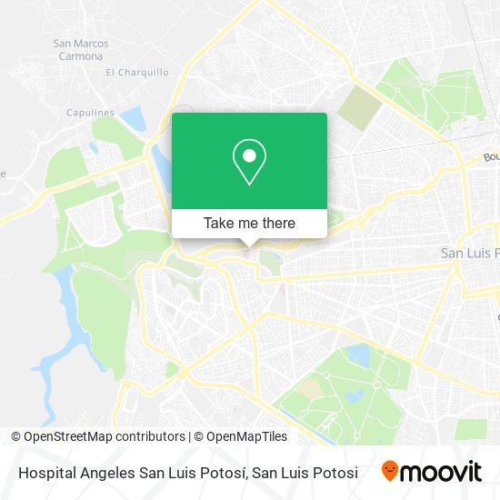 Hospital Angeles San Luis Potosí map