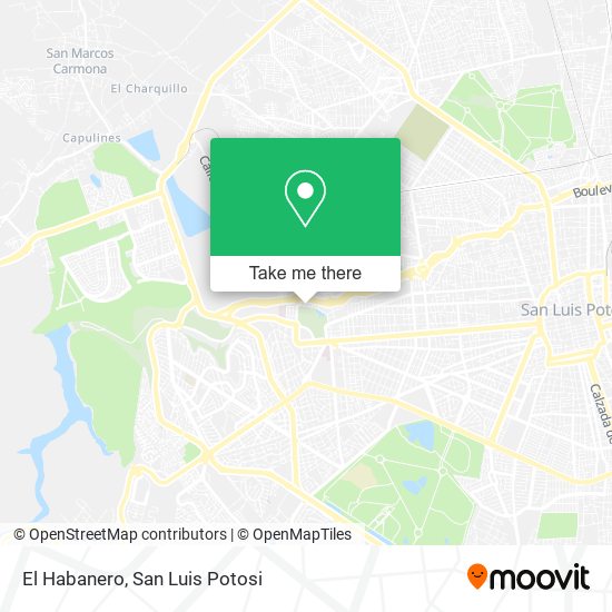 El Habanero map