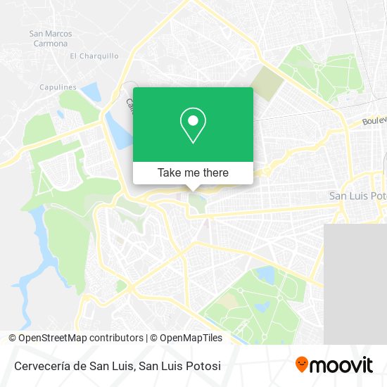 Cervecería de San Luis map