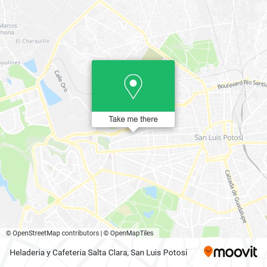 Heladeria y Cafeteria Salta Clara map
