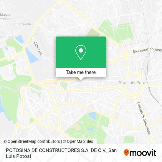 POTOSINA DE CONSTRUCTORES S.A. DE C.V. map