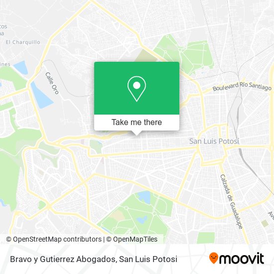 Mapa de Bravo y Gutierrez Abogados